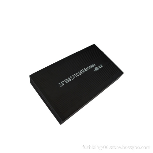 USB 2.0 aluminum external hard drive hdd case enclosure 3.5 inch sata